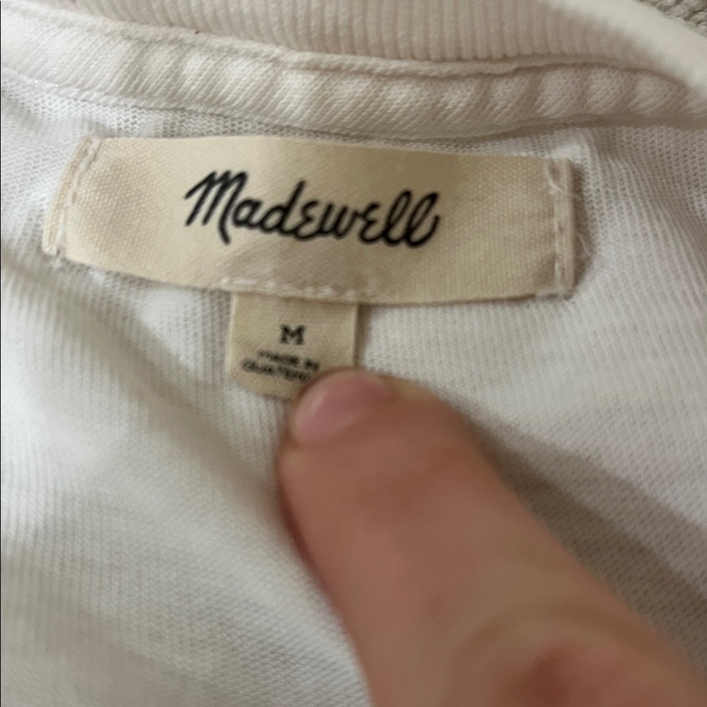 Madewell Cream Crewneck Tee
